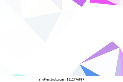 Light Blue, Red vector polygon abstract background. Creative illustration in halftone style with triangles. Textured pattern for your backgrounds.