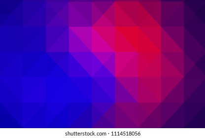 Light Blue, Red vector polygon abstract background. Polygonal abstract illustration with gradient. Polygonal design for your web site.