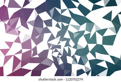 Light Blue, Red vector polygon abstract backdrop. Elegant bright polygonal illustration with gradient. Polygonal design for your web site.