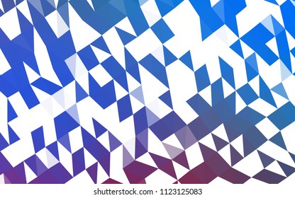 Light Blue, Red vector polygon abstract pattern. Shining illustration, which consist of triangles. The textured pattern can be used for background.