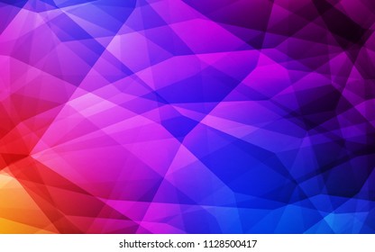 Light Blue, Red vector polygon abstract backdrop. Modern abstract illustration with triangles. Textured pattern for your backgrounds.
