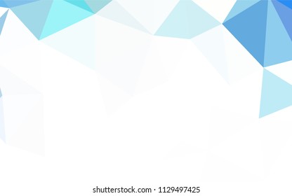 Light Blue, Red vector polygon abstract layout. Creative geometric illustration in Origami style with gradient. Completely new template for your banner.