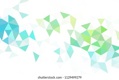 Light Blue, Red vector polygon abstract background. A sample with polygonal shapes. A completely new design for your leaflet.