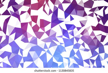 Light Blue, Red vector polygon abstract background. Colorful abstract illustration with triangles. A new texture for your web site.