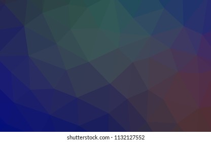 Light Blue, Red vector polygon abstract layout. Shining colorful illustration with triangles. Brand new style for your business design.