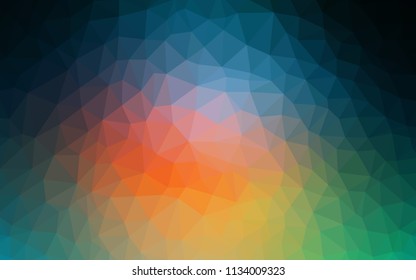 Light Blue, Red vector polygon abstract background. Colorful illustration in polygonal style with gradient. Textured pattern for your backgrounds.