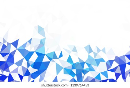 Light Blue, Red vector polygon abstract backdrop. Modern abstract illustration with triangles. A completely new design for your leaflet.