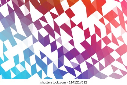 Light Blue, Red vector polygon abstract template. Creative geometric illustration in Origami style with gradient. The template can be used as a background for cell phones.