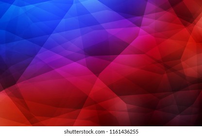 Light Blue, Red vector polygon abstract background. Modern abstract illustration with triangles. Brand new design for your business.