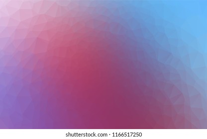 Light Blue, Red vector polygon abstract layout. Colorful abstract illustration with gradient. A completely new template for your business design.