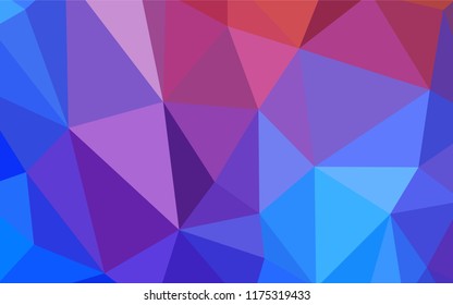 Light Blue, Red vector polygon abstract backdrop. Colorful illustration in polygonal style with gradient. Polygonal design for your web site.