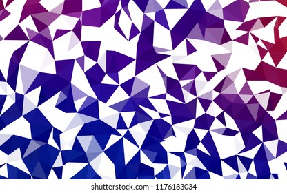 Light Blue, Red vector polygon abstract background. Geometric illustration in Origami style with gradient.  Template for cell phone's backgrounds.