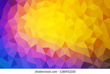 Light Blue, Red vector polygon abstract backdrop. Colorful illustration in polygonal style with gradient. Pattern for a brand book's backdrop.