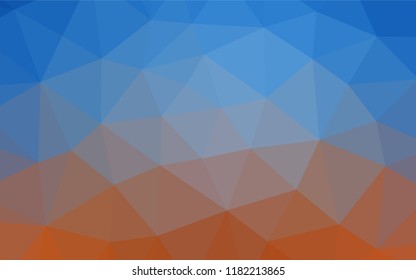 Light Blue, Red vector polygon abstract backdrop. A sample with polygonal shapes. A new texture for your design.