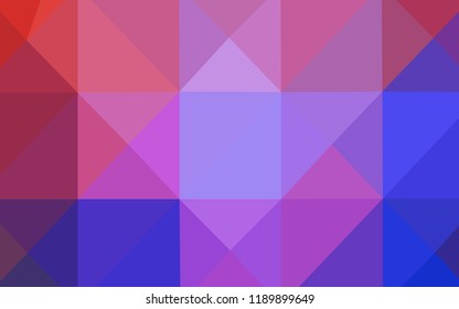 Light Blue, Red vector polygon abstract background. Creative geometric illustration in Origami style with gradient. The polygonal design can be used for your web site.