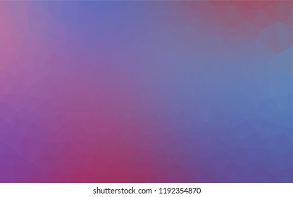 Light Blue, Red vector polygon abstract layout. Geometric illustration in Origami style with gradient.  Brand new style for your business design.