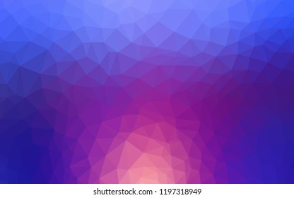 Light Blue, Red vector polygon abstract background. Elegant bright polygonal illustration with gradient. New template for your brand book.