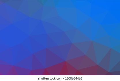 Light Blue, Red vector polygon abstract layout. Creative geometric illustration in Origami style with gradient. The polygonal design can be used for your web site.