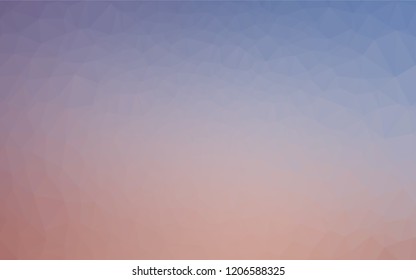 Light Blue, Red vector polygon abstract background. Shining colored illustration in a Brand new style. The best triangular design for your business.