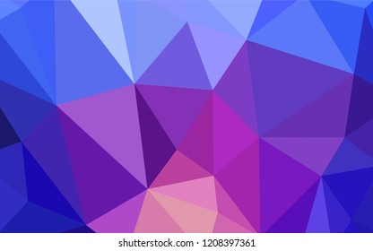 Light Blue, Red vector polygon abstract backdrop. Triangular geometric sample with gradient.  A new texture for your web site.