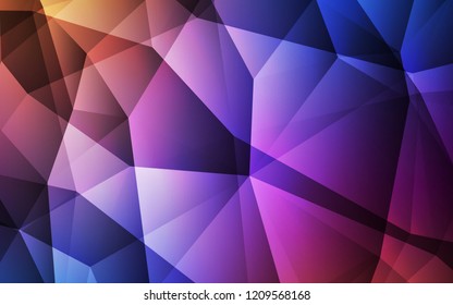 Light Blue, Red vector polygon abstract layout. A sample with polygonal shapes. Pattern for a brand book's backdrop.