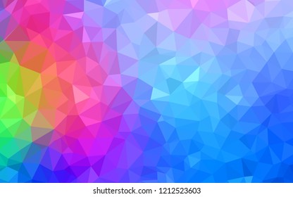 Light Blue, Red vector polygon abstract background. Creative illustration in halftone style with triangles. Template for cell phone's backgrounds.