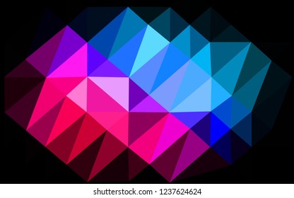 Light Blue, Red vector polygon abstract layout. Shining colored illustration in a Brand new style. Brand new style for your business design.