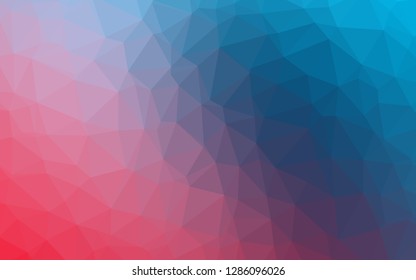 Light Blue, Red vector polygon abstract layout. A completely new color illustration in a vague style. Template for your brand book.