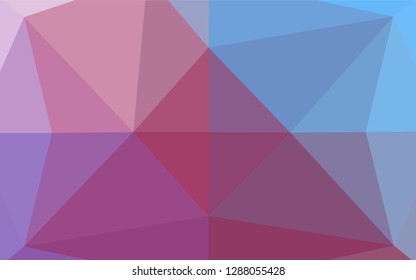 Light Blue, Red vector polygon abstract background. Modern geometrical abstract illustration with gradient. Brand new design for your business.