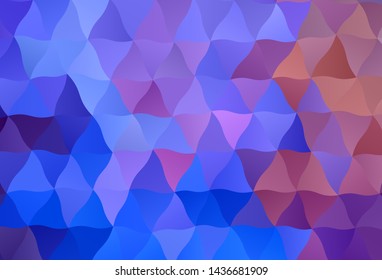 Light Blue, Red vector polygon abstract backdrop. Colorful illustration in abstract style with triangles. Brand new style for your business design.