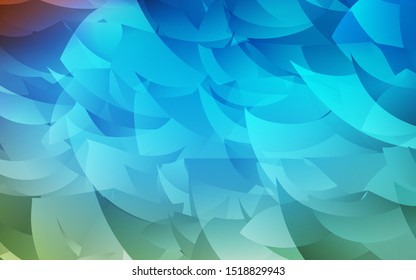 Light Blue, Red vector polygon abstract layout. Creative illustration in halftone style with triangles. Completely new template for your banner.