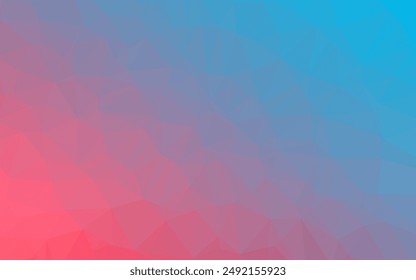 Light Blue, Red vector polygon abstract layout. Glitter abstract illustration with an elegant design. Completely new template for your business design.