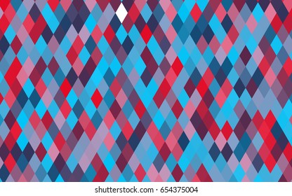 Light Blue, Red vector polygon abstract pattern. Shining illustration, which consist of triangles. A completely new design for your business.
