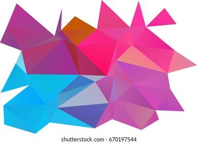 Light Blue, Red vector polygon abstract pattern. A sample with polygonal shapes. The polygonal design can be used for your web site.