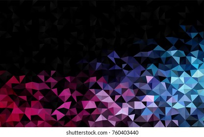 Light Blue, Red vector polygon abstract pattern. Creative geometric illustration in Origami style with gradient. The textured pattern can be used for background.