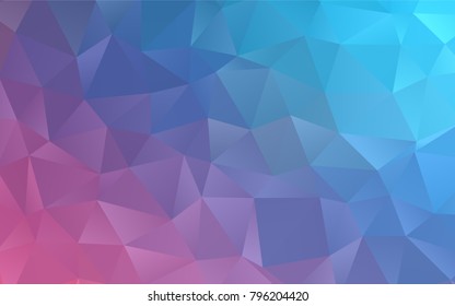 Light Blue, Red vector polygon abstract background. Creative illustration in halftone style with gradient. The template can be used as a background for cell phones.