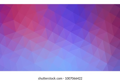 Light Blue, Red vector polygonal illustration, which consist of triangles. Triangular design for your business. Creative geometric background in Origami style with gradient
