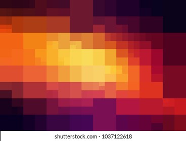 Light Blue, Red vector polygonal illustration, which consist of rectangles. Rectangular design for your business. Creative geometric background in Origami style with gradient