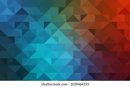 Light Blue, Red vector polygonal background. A sample with polygonal shapes. The textured pattern can be used for background.