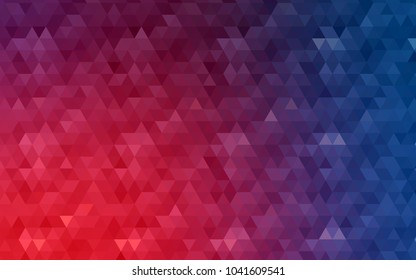 Light Blue, Red vector polygonal template. Creative geometric illustration in Origami style with gradient. The polygonal design can be used for your web site.