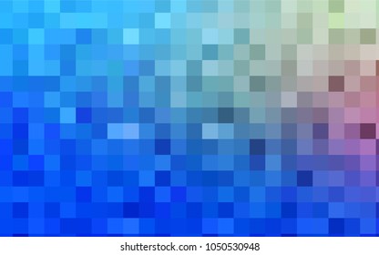 Light Blue, Red vector polygonal illustration, which consist of rectangles. Rectangular pattern for your business design. Geometric background in Origami style with gradient. 