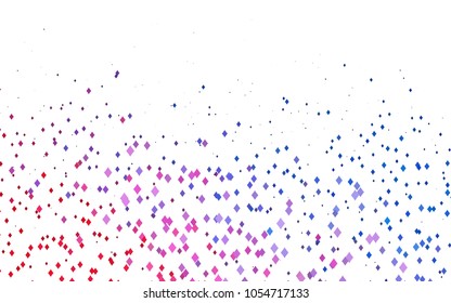 Light Blue, Red vector polygonal illustration consisting of rectangles. Rectangular design for your business. Creative geometric background in origami style with gradient.