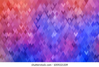 Light Blue, Red vector polygonal illustration, which consist of rectangles. Rectangular pattern for your business design. Geometric background in Origami style with gradient. 