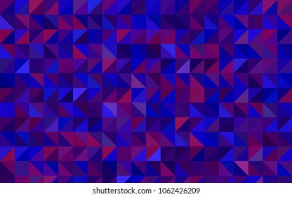 Light Blue, Red vector polygonal background. An elegant bright illustration with gradient. Triangular pattern for your business design.