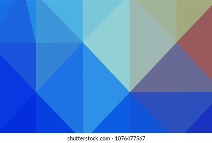 Light Blue, Red vector polygonal pattern. Colorful abstract illustration with gradient. A new texture for your design.