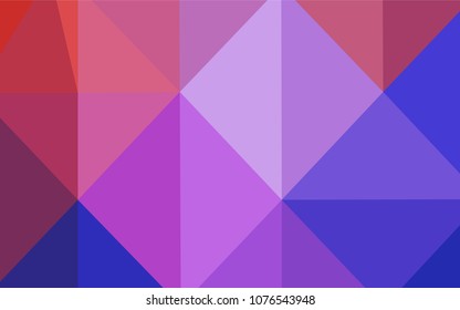 Light Blue, Red vector polygonal background. Glitter abstract illustration with an elegant design. That pattern can be used as a part of a brand book.