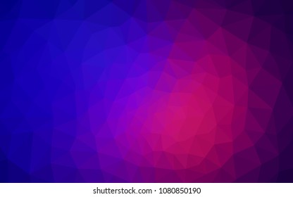 Light Blue, Red vector polygonal pattern. Shining polygonal illustration, which consist of triangles. A completely new design for your leaflet.