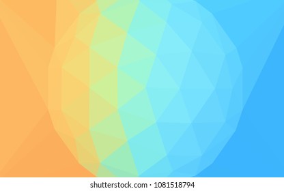 Light Blue, Red vector polygonal pattern with a diamond. Illustration in abstract style with triangles. Completely new template for your banner.