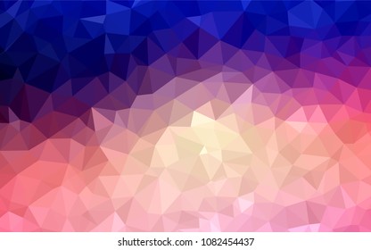 Light Blue, Red vector polygonal pattern. A completely new color illustration in a polygonal style. Template for cell phone's backgrounds.