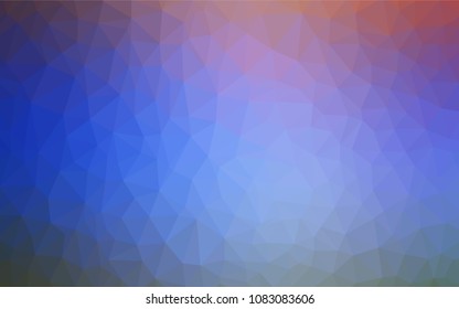 Light Blue, Red vector polygonal background. Colorful illustration in abstract style with triangles. Pattern for a brand book's backdrop.